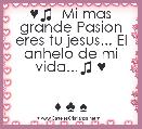 
♥♫  Mi mas grande Pasion eres tu jesus... El anhelo de mi vida...♫ ♥


♦ ♣ ♠       