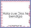Hola que Dios te bendiga