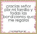 gracias seÃ±or por mi familia y todas las bendiciones que me regalas