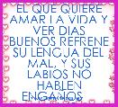 EL QUE QUIERE AMAR LA VIDA Y VER DIAS BUENOS REFRENE SU LENGUA DEL MAL, Y SUS LABIOS NO HABLEN ENGAÃOS    
******P