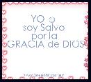    YO ☺ 
soy Salvo 
por la 
GRACIA de DIOS
