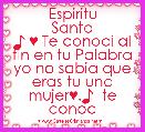          Espiritu Santo
♪ ♥ Te conoci al fin en tu Palabra yo no sabia que eras tu una mujer♥.♪  te conoc