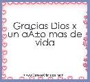 Gracias Dios x un aÃÂ±o mas de vida