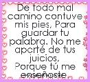 De todo mal camino contuve mis pies, Para guardar tu palabra. No me apartÃ© de tus juicios,
Porque tÃº me enseÃ±aste.