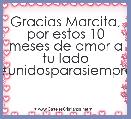 Gracias Marcita, por estos 10 meses de amor a tu lado #unidosparasiempre