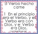 El Verbo hecho carne

1  En el principio era el Verbo, y el Verbo era con Dios, y el Verbo era Dios.
