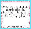 ♥ ☺ Lampara es a mis pies tu Bendiga Palabra SeÃ±or  ♪ ♫ ☼