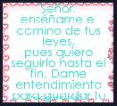 SeÃ±or, ensÃ©Ã±ame el camino de tus leyes,
pues quiero seguirlo hasta el fin. Dame entendimiento para guardar tu ley.