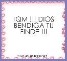 TQM !!! DIOS BENDIGA TU FINDE !!!
