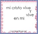 mi cristo vive 
                     Y
                    vive en mi 