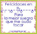 Felicidades en su cumple🎂🍰🎂🍰🍾
Para la mejor suegra que me pudo tocar 