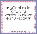 ♥ Â¿Cual es la cita y tu versiculo clave en tu vida? ♥