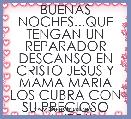 BUENAS NOCHES...QUE TENGAN UN REPARADOR DESCANSO EN CRISTO JESUS Y MAMA MARIA LOS CUBRA CON SU PRECIOSO MANTO!!!