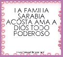 LA FAMILIA SARABIA ACOSTA AMA A DIOS TODO PODEROSO