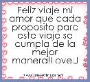 Feliz viaje mi amor que cada proposito para este viaje se cumpla de la mejor manera!LoveU