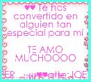 ♥♥ Te has convertido en alguien tan especial para mÃ­ 
TE AMO MUCHOOOO
 FER.....Â¡Â¡Â¡♥♥atte:JOEL 