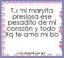 Tu mi maryita presiosa ese pesadito de mi corazÃ³n y todo 
Xq te amo mi bb 