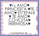 ♥TE AMO♥ PRINCESITA ♥TE AMO♥ ESTEFANI ♥ TE AMO♥ CONEJITA♥ HERMOSA♥