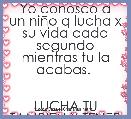Yo conosco a un niÃ±o q lucha x su vida cada segundo mientras tu la acabas. 


LUCHA TU TAMBIEN X TENER TU VIDA