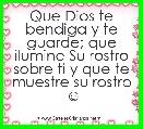 Que Dios te bendiga y te guarde; que ilumine Su rostro sobre ti y que te muestre su rostro ☺ 