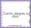 Canta alegres a dios.