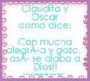 Claudita y Oscar
como dice:

Con mucha alegrÃÂ­a y gozo, 
asÃÂ­ se alaba a Dios!!
