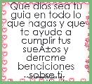 Que dios sea tu guia en todo lo que hagas y que te ayude a cumplir tus sueÃÂ±os y derrame bendiciones sobre ti hermanita ilove you 