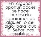 En  algunas oportunidades se hace necesario separarnos de alguien  o de  algo  para  que El  SeÃ±or  nos hable