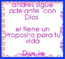 andres sigue adelante  con Dios 

el tiene un Proposito para tu vida
 
 Dios te bendiga!! tkm