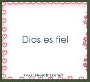 Dios es fiel