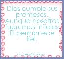Dios cumple sus promesas. Aunque nosotros fueramos infieles El permanece fiel. 