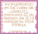 evangelizando en las calles de JuÃ rez,N.L.
miercoles 20 de febrero de 2013
ministerios VIDA ETERNA