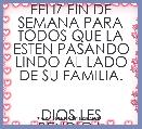 FELIZ FIN DE SEMANA PARA TODOS QUE LA ESTEN PASANDO LINDO AL LADO DE SU FAMILIA.


DIOS LES BENDIGA AMIGOS