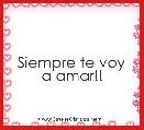 Siempre te voy a amar!!