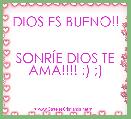 DIOS ES BUENO!! 

SONRÃE DIOS TE AMA!!!! :) ;) 