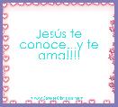 JesÃºs te conoce...y te ama!!!!