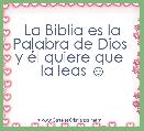 La Biblia es la Palabra de Dios 
y Ã©l quiere que 
la leas ☺