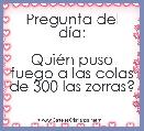 Pregunta del dÃ­a:

QuiÃ©n puso fuego a las colas de 300 las zorras?
