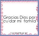 Gracias Dios por cuidar mi  famila