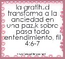 la gratitud transforma a la anciedad en una paz,k sobre pasa todo entendimiento, fil 4:6-7