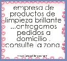 empresa de productos de  limpieza brillante ...entregamos pedidos a domicilio . consulte la zona.

