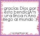 gracias Dios por esta bendiciÃÂ³n una linda niÃÂ±a llego al mundo :) 