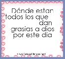      DÃ³nde estan todos los que                     dan grasias a dios por este dÃ­a