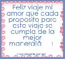 Feliz viaje mi amor que cada proposito para este viaje se cumpla de la mejor manera!💖