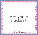 Are you a student? 