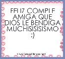 FELIZ COMPLE AMIGA QUE DIOS LE BENDIGA MUCHISISISISMO :)