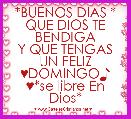 *BUENOS DIAS *
QUE DIOS TE BENDIGA
Y QUE TENGAS UN FELIZ
♥DOMINGO♪
♥*se libre En Dios*