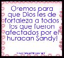 Oremos para que Dios les de fortaleza a todos los que fueron afectados por el huracan Sandy! 