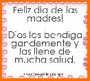 Feliz dia de las madres!

Dios las bendiga gandemente y las llene de mucha salud.
