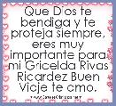 Que Dios te bendiga y te proteja siempre, eres muy importante para mi Gricelda Rivas Ricardez Buen Viaje te amo.